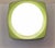 1970s Vintage Ceiling Lamp with Green Plastic Housing and White Opal Glass Shade, 1970s For Sale - Image 5 of 8