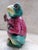 This is a Rare Antique English Majolica Frog Figurine in Cranberry Waistcoat & Pipe with a High tin Glaze and is Approx....