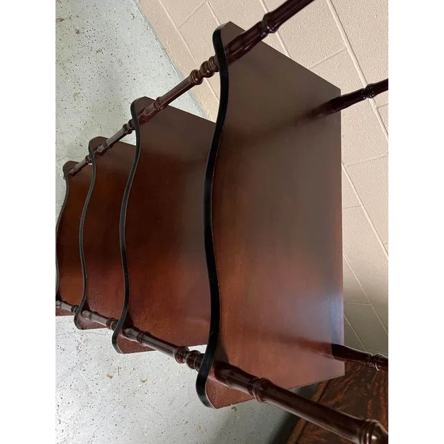 Antique Victorian Style Mahogany Open Display Rack Etagere Bookcase The racks are made of solid mahogany wood and featured...