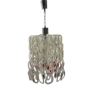 Murano Glass Giogali Chandelier by Angelo Mangiarotti, 1970s For Sale