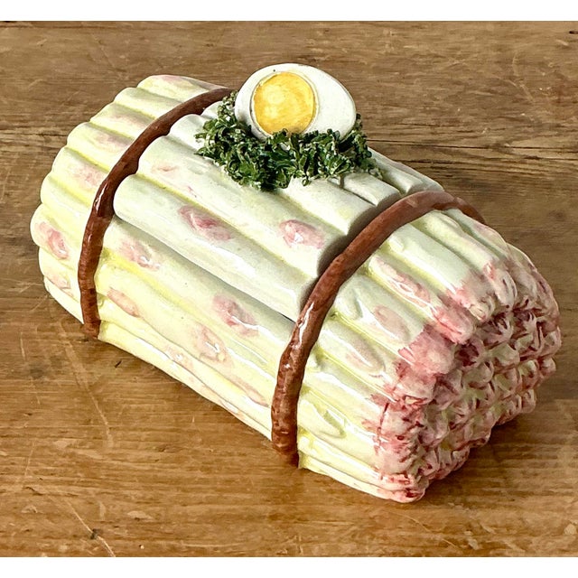 Vintage Regency Italian Lidded Asparagus Bowl For Sale - Image 12 of 12