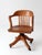 American Antique Gunlock Banker's Swivel Desk Chair For Sale - Image 3 of 17
