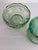 Green Vintage Light Green Pressed Glass Fairy Lamp For Sale - Image 8 of 10