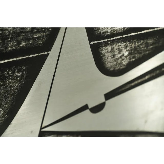 Zinc Panel Headboard by Nerone & Patuzzi, Italy, 1970s For Sale - Image 5 of 6