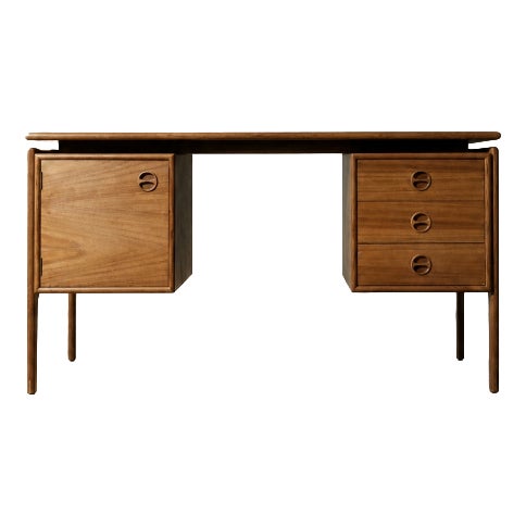 Mid-Century Danish Modern Teak Desk by Arne Vodder for GV Møbler, 1960s For Sale