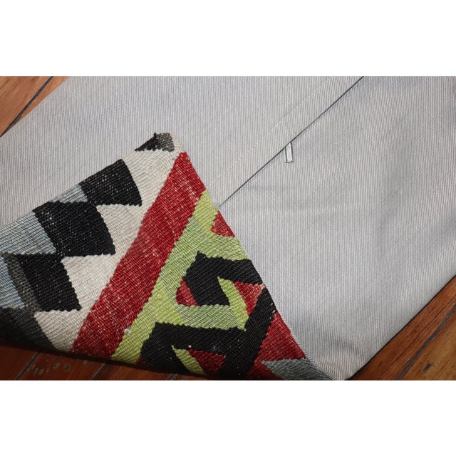 Early 20th Century Kilim Pillow - 1'7" x 1'8" For Sale - Image 4 of 5