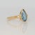 2Ct Blue Lab Diamond Ring With Natural Diamond Accents: Solid 14k Gold, 11x6mm, Size 6.75 For Sale In Columbus - Image 6 of 8