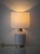 Vintage Murano Glass Opaline Spiral Table Lamps, Italy, 1960s, Set of 2 For Sale - Image 4 of 18