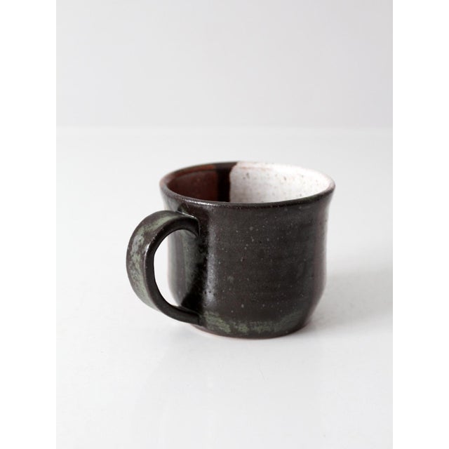 Late 20th Century Vintage Handmade Studio Pottery Mug For Sale - Image 5 of 9