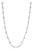 4.29ct Natural Aquamarine & 1.11ct Diamond Tennis Necklace in 14k White Gold For Sale