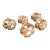 Vintage Woven Knot Bamboo Rattan Napkin Rings, Set of 5 For Sale
