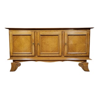 Large Art Deco Sideboard in Oak, 1930 For Sale