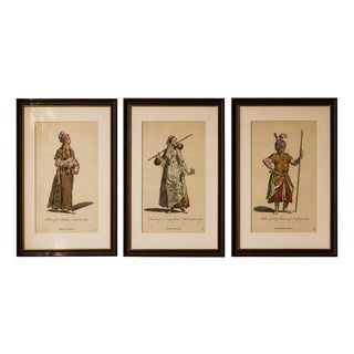 Persian Costumes, 1749, Engravings, Set of 3 For Sale