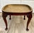 Mid-Century Queen Anne Style Mahogany Side Table With Engraved Brass Tray For Sale - Image 18 of 18