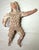 Mexican Antique 19th Century Mexican Handmade Terracotta Pottery Warrior Sculpture For Sale - Image 3 of 13