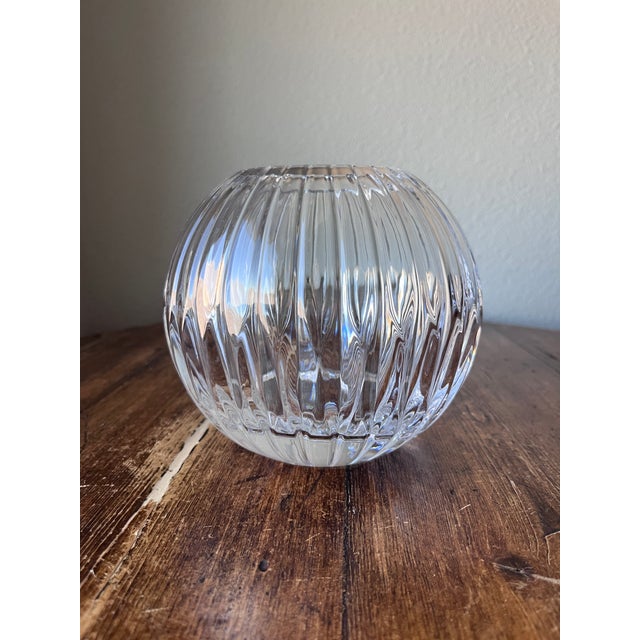Mikasa Parklane Pattern Rose Bowl Made of Lead Crystal Diameter at the opening is 2 5/8” 3.25” diameter at the top 6.25”...