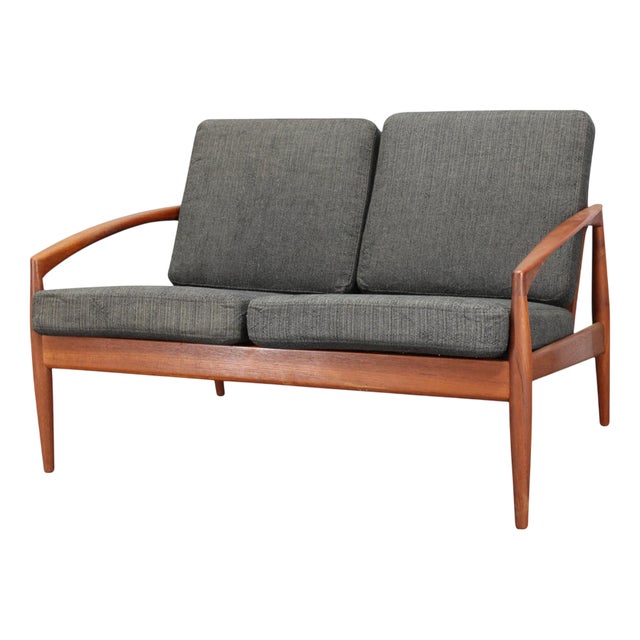 Paper Knife 2-Seater Teak Sofa by Kai Kristiansen, Denmark, 1960s For Sale