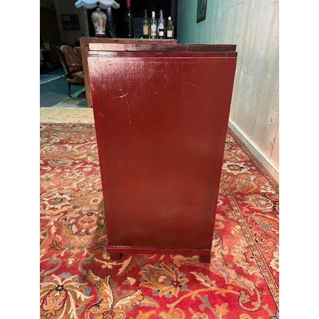 Brown Art Deco Mahogany Chest of Drawers For Sale - Image 8 of 12