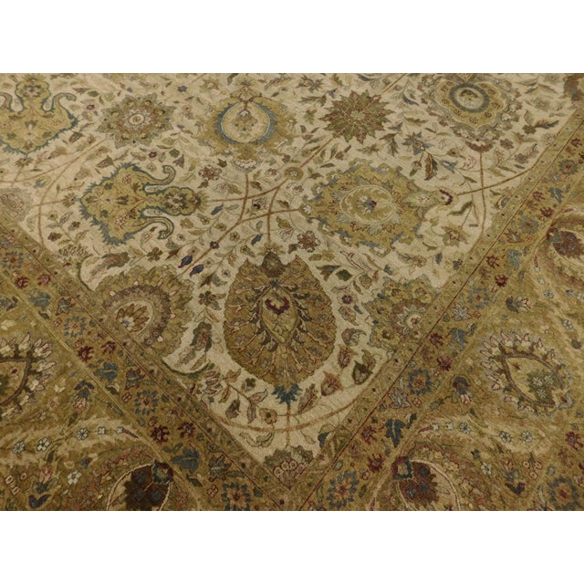 2000 - 2009 Vintage Handmade Indian Rug. 9'10"x 14' For Sale - Image 5 of 18