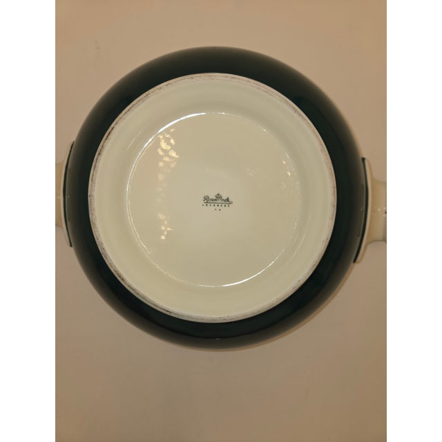 Ceramic Rare Teal Tureen & Charger Plate - European Porcelain Covered Serving Dish by Rosenthal For Sale - Image 7 of 8