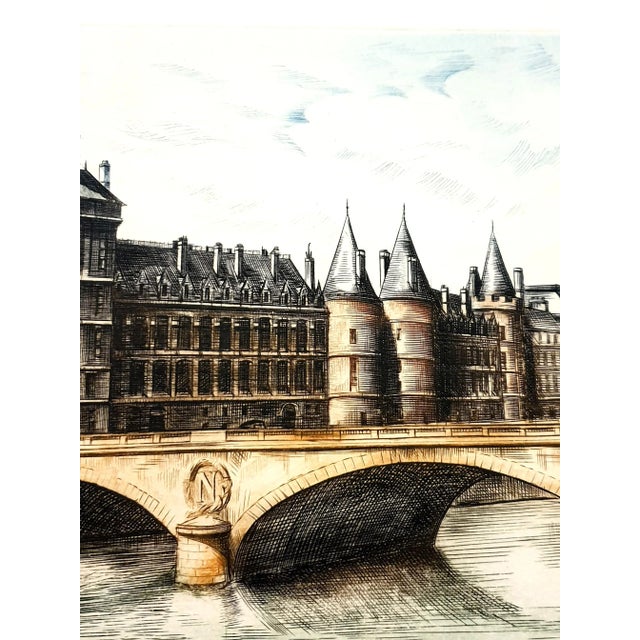 Dufza, Paris Conciergerie, 1940, Etching For Sale - Image 7 of 9