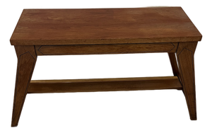 1970s Solid Wood Lift Top Storage High Seat Organ Bench in Style of Paul McCobb