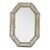 Murano Opalescent Octagonal Mirror For Sale