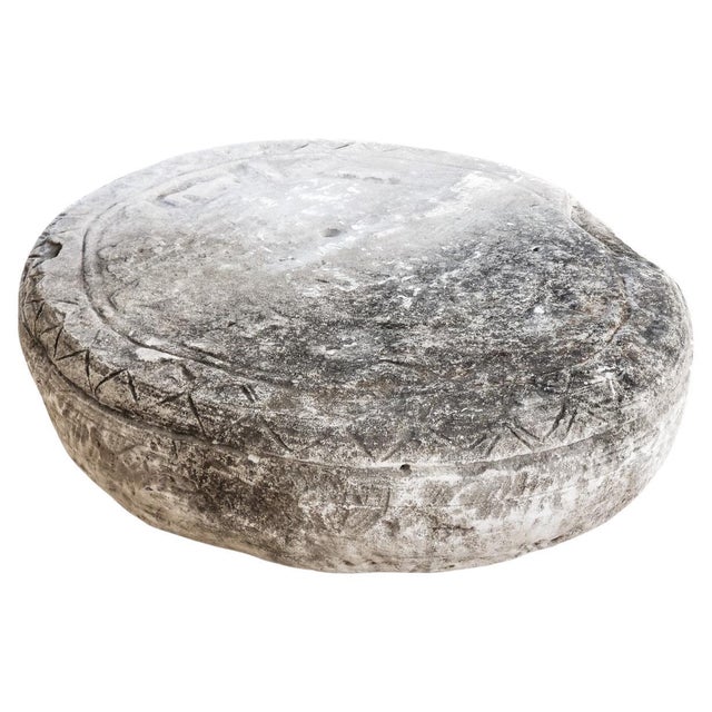 This stone plateau/table originally from Indonesia makes a gorgeous low table for your interiors or exteriors. The ancient...