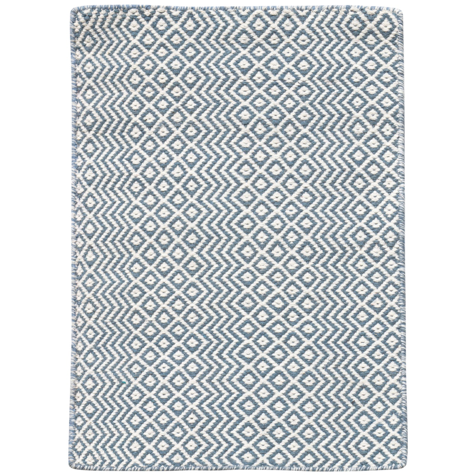 Bella Modern Blue Hand Woven Rug 8 X10 Chairish