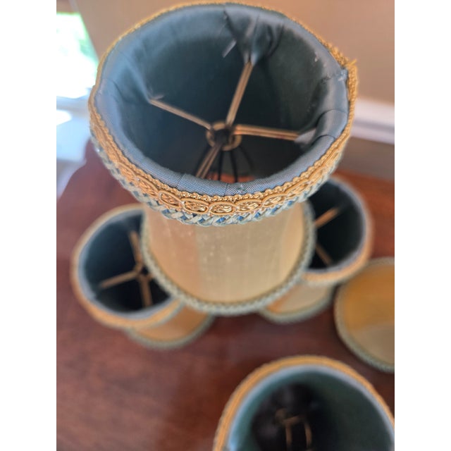 Add a touch of warmth and luxury to your home with this beautifully made set of six chandelier lamp shades. Made from...