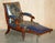 Antique Napoleonic Hardwood and Blue Leather Reclining Library Armchair by Robert Daws, 1830s For Sale - Image 15 of 18