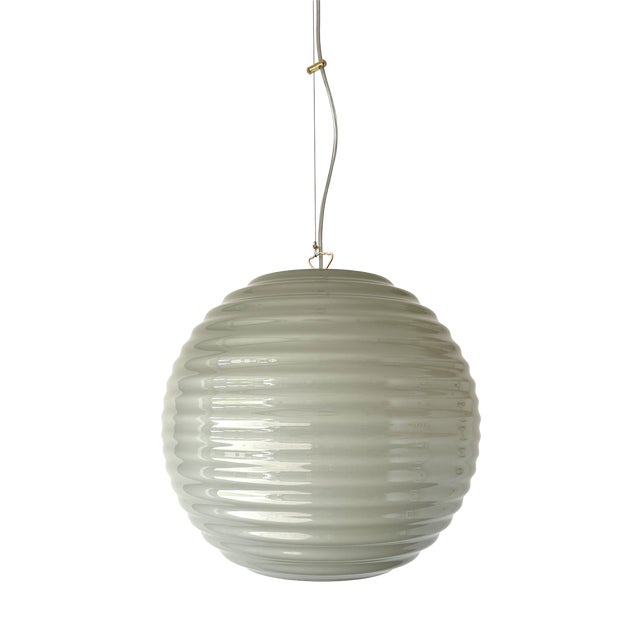 Vintage Modulo S40 Murano Ceiling Lamp by Toso - Massari for Leucos, 1990s For Sale
