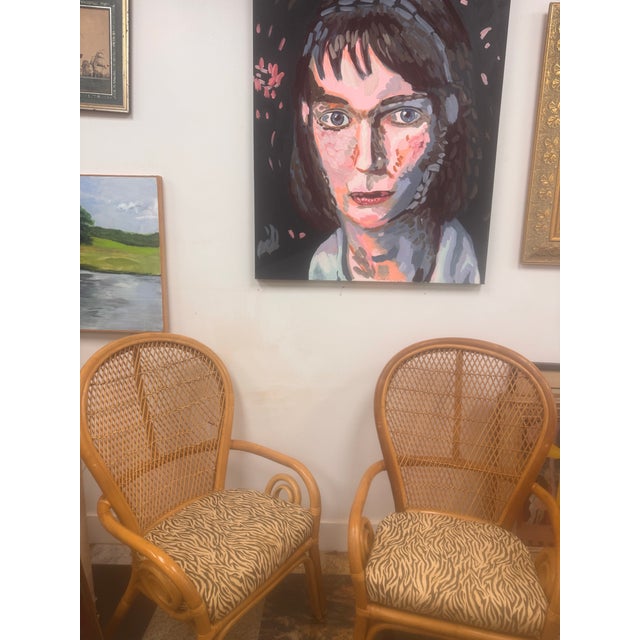 Textile Josh Gipson Contemporary Portrait Painting, Acrylic on Canvas, 36” X 48” For Sale - Image 7 of 8