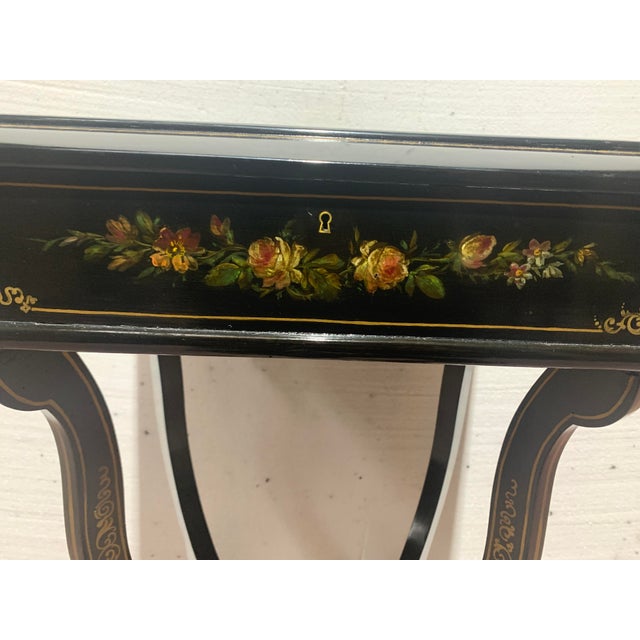 Napoleon Serving Table in Blackened Wood, 19th Century For Sale - Image 5 of 15