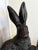 Traditional Late 19th Century 21" Antique Bronze Rabbit Hare Table Top Sculpture After Louis Bayre Unsigned For Sale - Image 3 of 12
