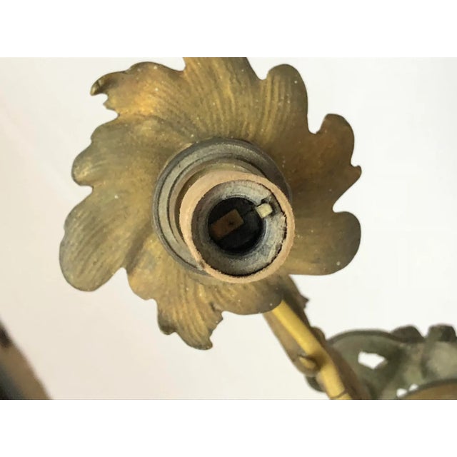 Metal 18th Century French Bronze Chandelier For Sale - Image 7 of 11