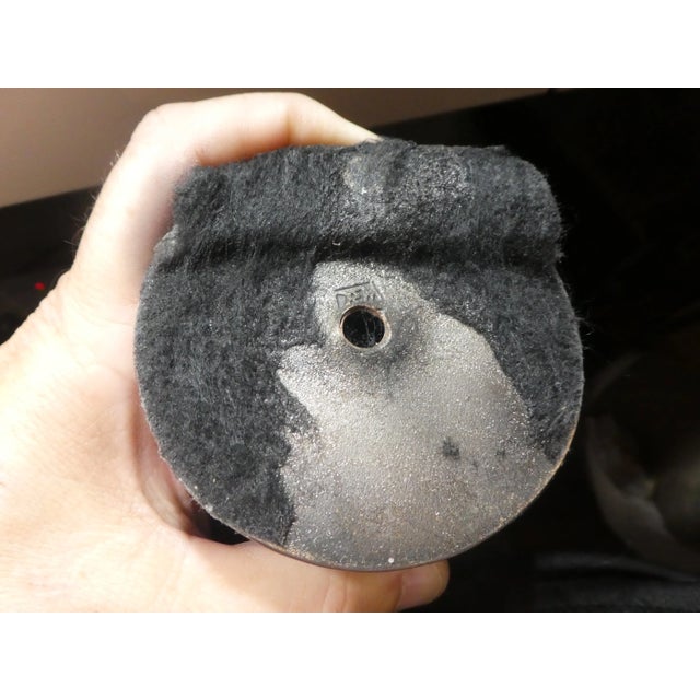 Metal 1970's Brutalist Thomas Ray Markusen Anodized Copper Candlesticks - Set of 3 For Sale - Image 7 of 9