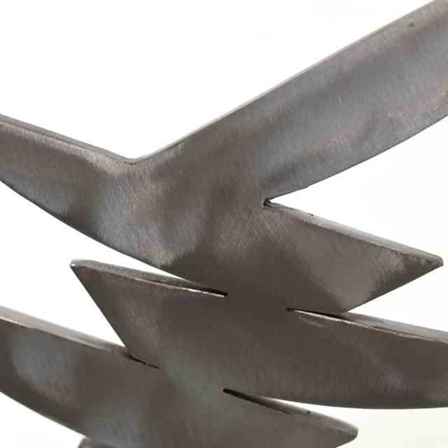2020s Rough Seas - Contemporary Expressive Jagged Abstract Metal Sculpture Original Artwork by Granville Beals For Sale - Image 5 of 11