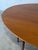 In Style of Henredon Walnut Extendable Oval Drop-Leaf Gateleg Dining Table Mid-Century Modern 1960s For Sale - Image 14 of 14