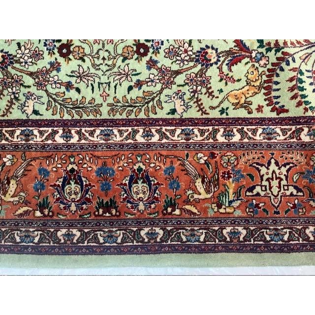 Textile Vintage Persian Tabriz, 8' X 11' For Sale - Image 7 of 9