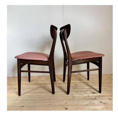 Brown Rosewood Chairs, Denmark, 1960s, Set of 6 For Sale - Image 8 of 9