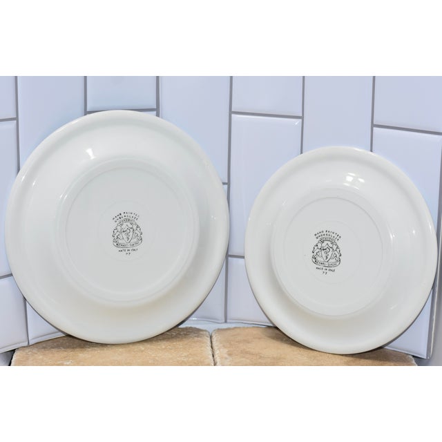 1960s 1960s Richard Ginori Mondovi Salad and Dinner Plate Set Floral Pattern - Set of 2 For Sale - Image 5 of 5