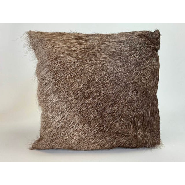 Early 21st Century Pair of Natural Hair-on-Hide Accent Pillows For Sale - Image 5 of 6
