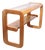 Mid 20th Century Mod Lou Hodges Oak and Glass Console Table For Sale