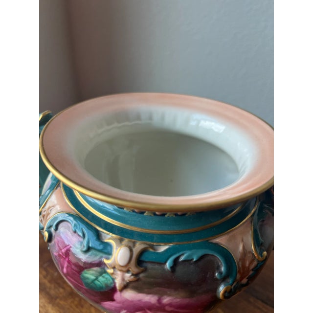 1905 Royal Worcester Hadley Ware Rose Vase For Sale - Image 11 of 12