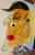 Handblown Glass Head Picasso Style Face Sculpture Glass For Sale - Image 4 of 6