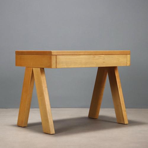 Brown Vintage Writing Desk, 1970s For Sale - Image 8 of 9