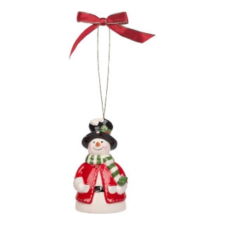Spode Christmas Tree Snowman Bell Ornament For Sale