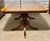 Stately dining table handmade in Italy! Table features gorgeous mahogany grain with banded inlay , two robustly hand...