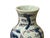 Ceramic 6.5" Blue White Foo Dog Lion Graphic Small Porcelain Baluster Art Vase For Sale - Image 7 of 12